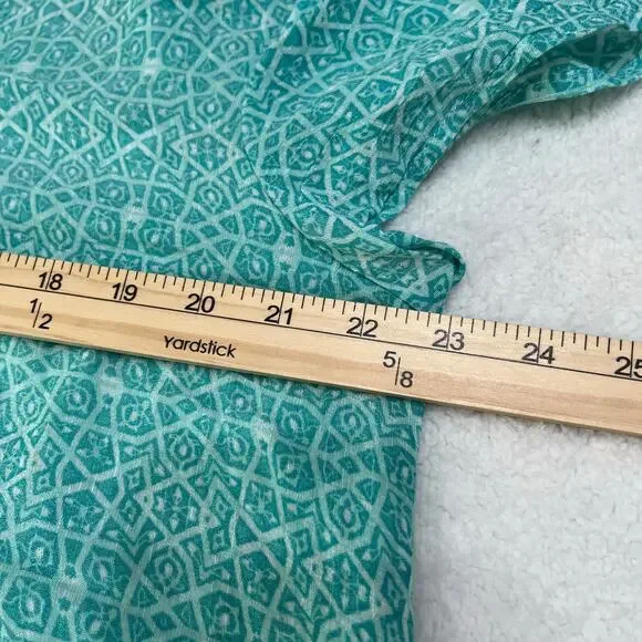 Laura Scott Women’s Top Bundle (2) Sz XL Petite Green/Purple Gauzy Lightweight - Picture 6 of 9